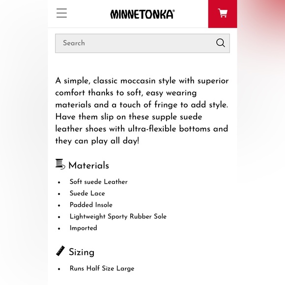 Minnetonka Kilty Kids Moccasin - Picture 5 of 6